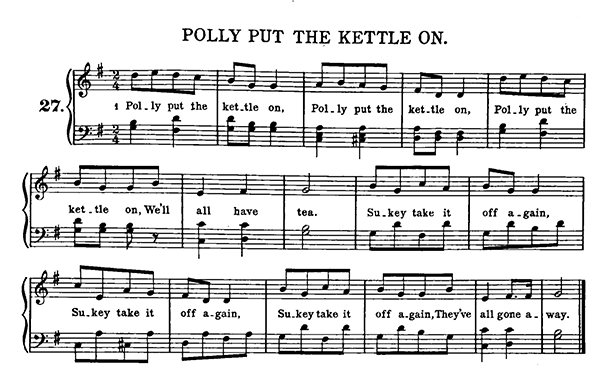 Polly, Put the Kettle On sheet music