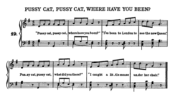 Pussy Cat, Pussy Cat sheet music
