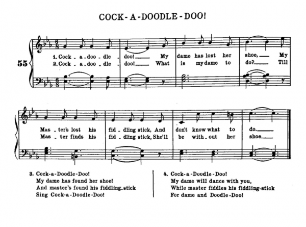 Cock a doodle doo sheet music