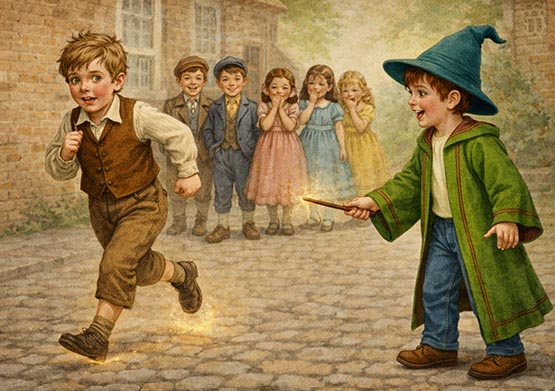 Remy the Wizard visits Georgie Porgie