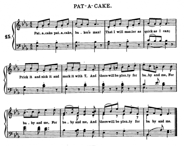Pat-a-Cake sheet music