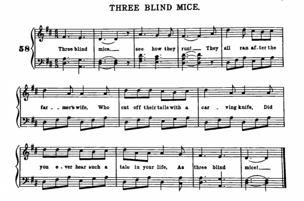 Three Blind Mice sheet music